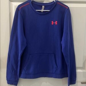 Under Armour  Women Purple / Blue Long Sleeve Crewneck Sweatshirt Large